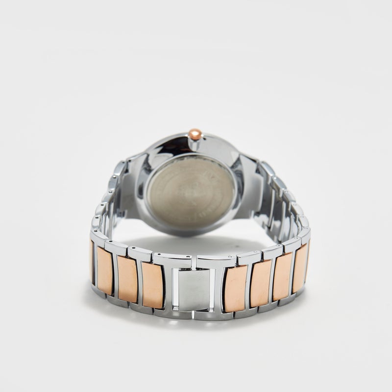 OMAX Men's Silver & Gold Analog Wristwatch - Image 3